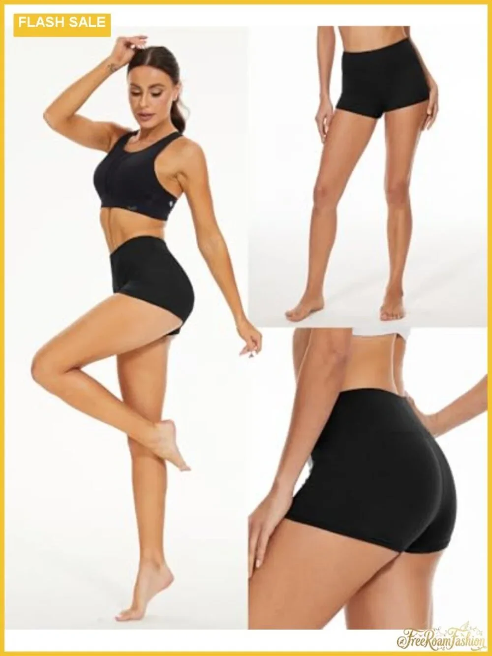 High Waisted Biker Shorts for Women 5" Spandex Workout Yoga Volleyball Shorts 2
